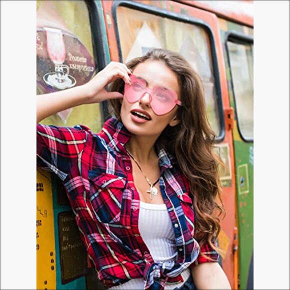 Polycarbonate Heart Shaped Sunglasses for Women, 100 Pairs Party Favor main image 5